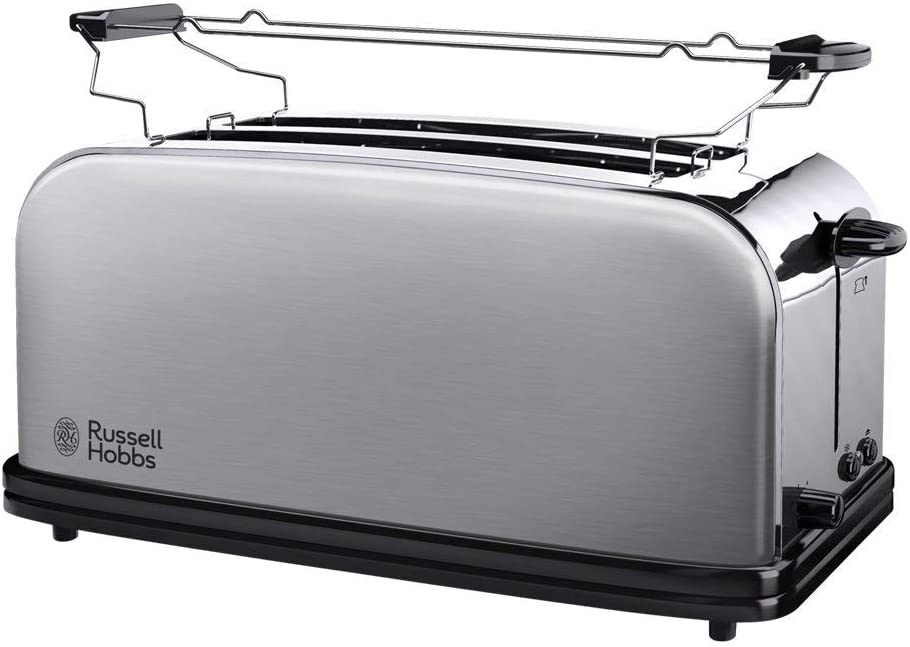 Tostador Russell Hobbs 23610-56, 2 ranuras largas, 1600W, inox